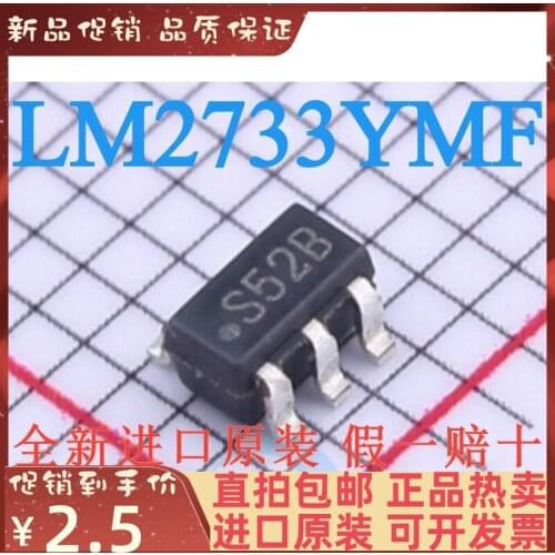 Free shipping LM2733YMF S52B SOT-23-5 ADJ 1A DCDCIC 10PCS