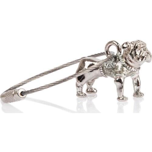 Key Ring Bulldog Bull Dog Keychain Key Chain For MINI Cooper