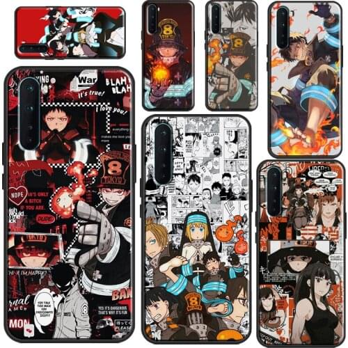 Fire Force Anime Case For OPPO Realme C3 C11 C15 C21 GT 7i Q3 6 7 8 Pro Case For OnePlus 9 Pro 8 Nord 8T 7T