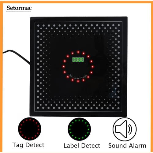 Checkpoint label deactivator RF8.2Mhz eas deactivator with sound and light alarm supermarket security tag detector 110V-250V