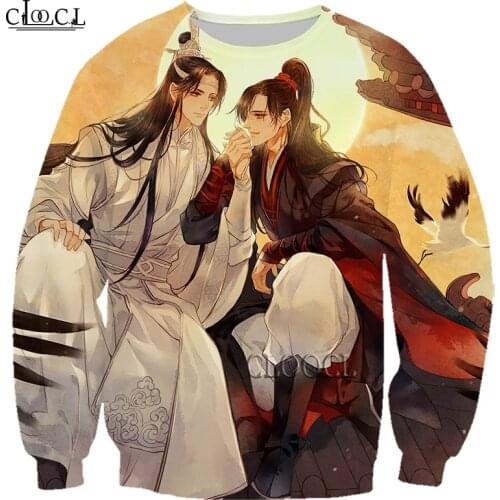 HX Newest Popular Anime Mo Dao Zu Shi 3D Print Men Women Sweatshirts Fashion Hip Hop Unisex Casual Harajuku Tops Drop Shipping