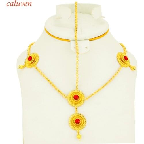 Ethiopian Head Chain Habesha Gold Color Hair Piece Jewelry Eritrea Wedding Gifts For Women Wedding Gift