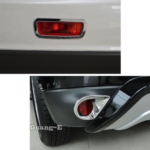 For Mitsubishi ASX 2013 2014 2015 Car Style Cover Detector ABS Chrome Lamp Rear Tail Fog Light Brake Stoplight Trim Frame 3pcs