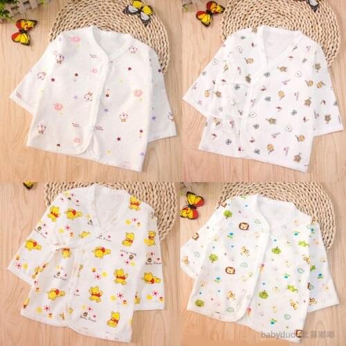 Hot Newborn clothing Fashion cotton infant underwear baby boys girls clothes for Baby Robe Tops For All Seasons