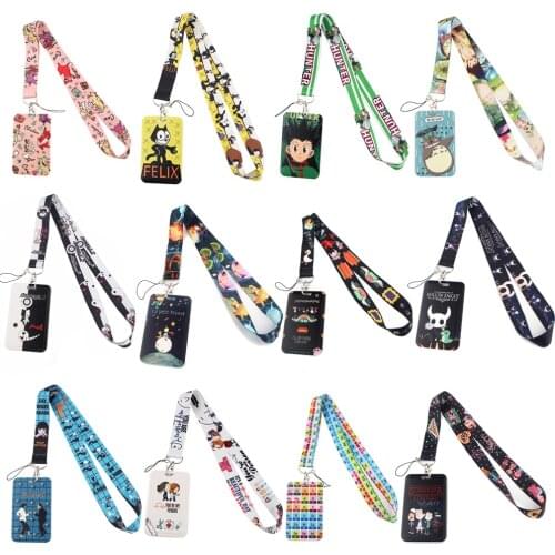 LT51 Pulp Fiction Hollow Knight HUNTER×HUNTER Lanyards Keychain Badge Holder ID Card Pass Hang Rope Lariat Lanyard Key Chain