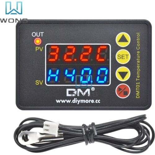 DMT01 Microcomputer Temperature Controller AC110V-220V/2200W DC24V/480W DC12V/240W Digital Display Temperature Controller