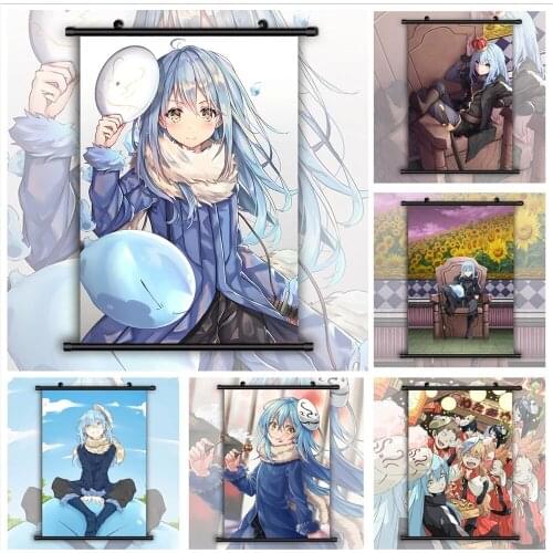 Wall Art That Time I Got Reincarnated as a Slime Canvas Pictures Modern Painting Print Poster Plastic Hanging Scrolls Home Decor