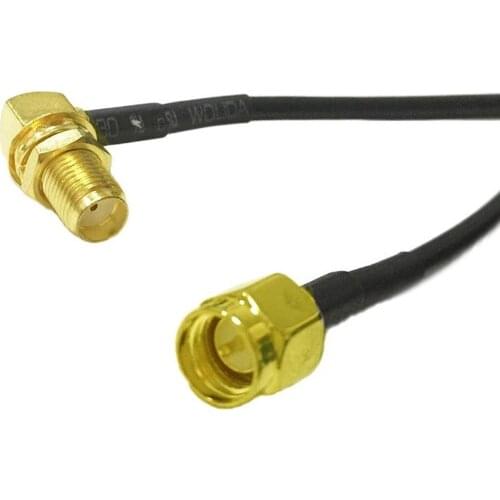 New SMA Male Plug Switch SMA Female Jack nut Right Angle pigtail cable RG174 Wholesale 10cm/15cm/20cm/30cm/50cm/100cm