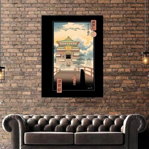 Anime Picture Cover Prints Home Decoration Canvas Spirited Away Painting Wall Art Modern Modular For Living Room Poster No Frame