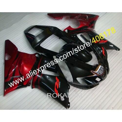 YZF1000 R1 ABS Fairing For Yamaha YZF R1 1998 1999 Race Motorcycle Red Black Fairings (Injection Molding)