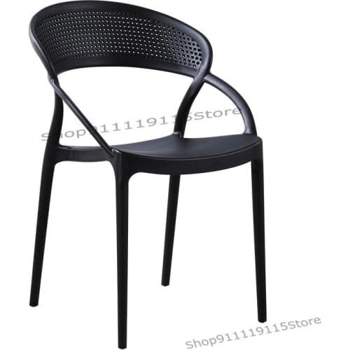 Nordic Chair Back Chair Plastic Chair Adult Household Modern Simple Dining Chair Negotiation Table Chair Mahjong Table Chair