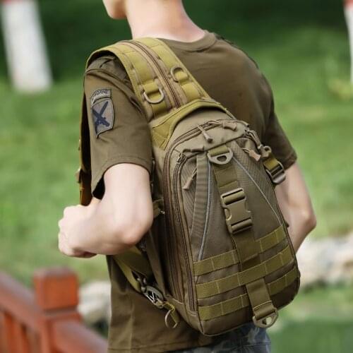 Outdoor Mountaineering Bag Multi-Functional Single-Shoulder Dual-Use Backpack Camouflage Tactical Bag Sports Chest Bag