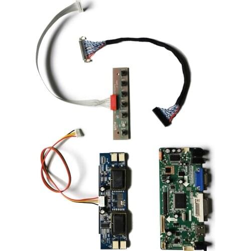 VGA DVI 1920*1080 LVDS 4CCFL Fit M216H1/M236H1/M270H1/MT215DW01/MT230DW01 30 Pin M.NT68676 monitor drive board kit matrix