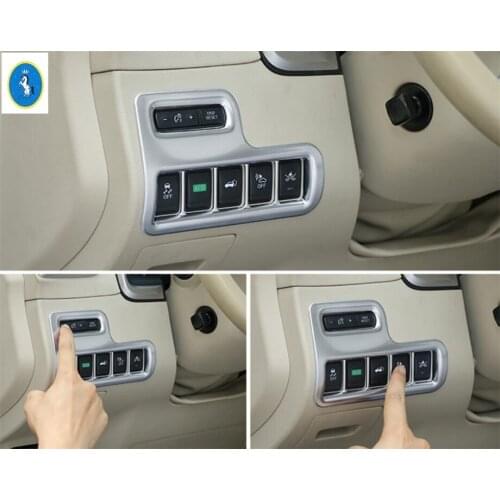Yimaautotrims Auto Accessory For Nissan Murano 2016 2017 2018 Front Head Lights Headlights Headlamp Switches Button Cover Trim