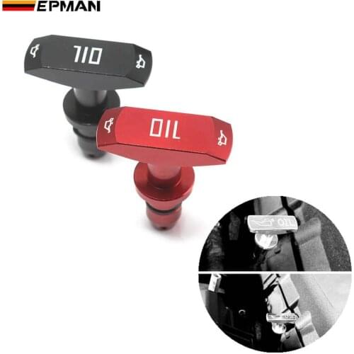 EPMAN Billet Oil Dipstick Pull Handle Replacement For Ford Mustang GT V8 GT500 EPCA0411