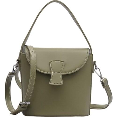 Women Handbag Leather Fashion Female Crossbody Handbag Casual Famous Brand Bucket Shoulder Messenger Bag Small Totes Women Bags