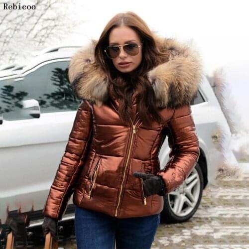 Autumn Winter Jacket Women Faux Fur Hooded Thick Down Parkas Female Jacket Coat Slim Warm Winter Outwear 2020 New
