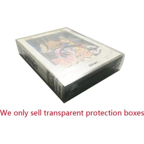 10 PCS Transparent Collection Storage Box For S-N-K Home Game Console For NEO-GEO aes Plastic Case PET Protector display box