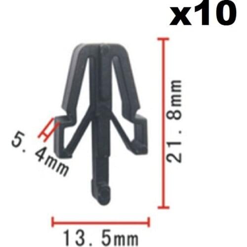 10x Grille Retainer Clips Fit For Honda / GRILLE LOCK CLIPS RETAINER