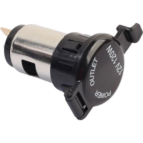 12V 120W Universal Car Boat Tractor Cigarette Lighter Power Socket Outlet Plug