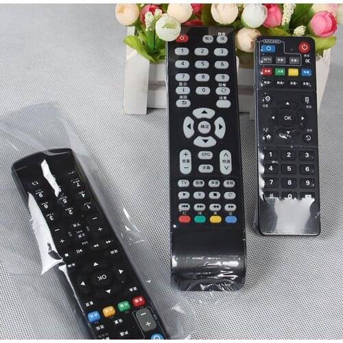 5pcs Remote Control Protective Cover TV Air Conditioner Heat Shrinkable Remote Control Waterproof Dustproof Cover 11x27cm