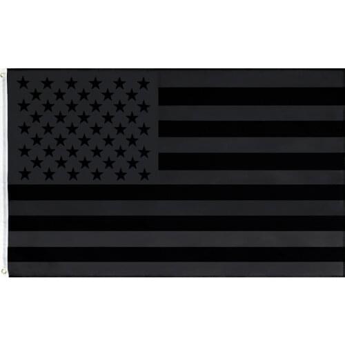 60x90cm/90x150cm All Black American Flag 2x3ft/3x5ft US USA Banner