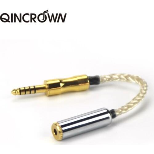 8-core adapter oxygen copper silver plated connector gold plated male conversion line headset balance stereo audio line