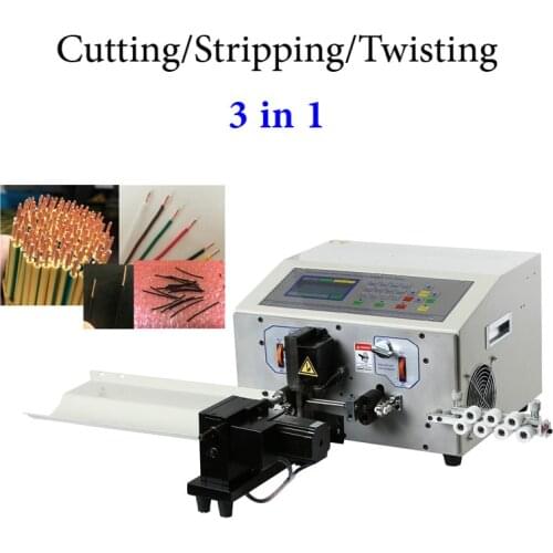 3 in 1 Cable Wire Cutting Stripping Twisting Machine SWT508 NX2 For 0.1 to 4.5mm2