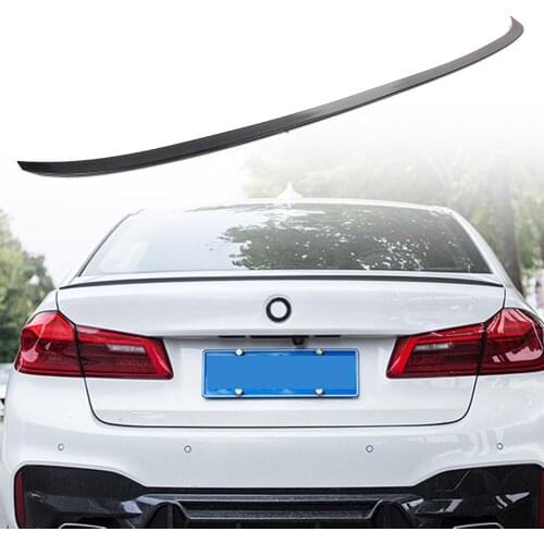 Gloss Black Car Rear Tail Trunk Wing Spoiler Cover For BMW 5Series G30 520i 530i 540i 2017 2018 2019 M5 Style Lip Splitter Trim