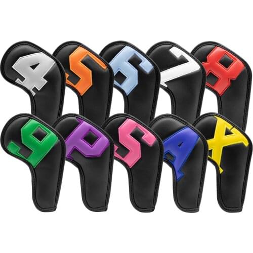 Gradients Number Golf Iron Head Covers Iron Headovers Wedges Covers 4-9 ASPX 10pcs