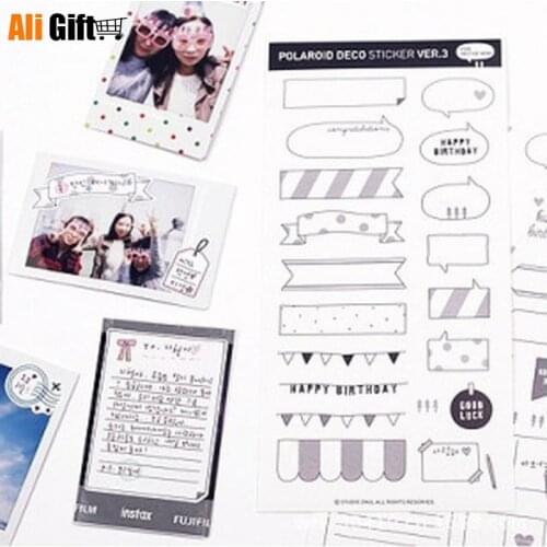 Child Gifts Boy and Girls Toys Six Sheets of Calendar Paper Stickers Set Stickers and DIY Clipbook Polarized Traditional Toys