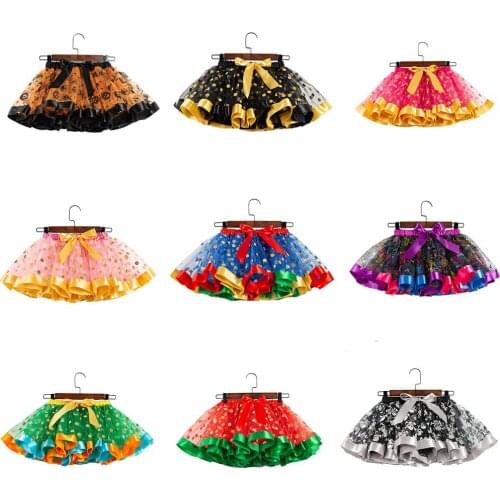 Baby Halloween Christmas Tutu Skirt Girls Kids Tulle Princess Dress Children Clothing Tulle Pettiskirt Ball Gown YWC41