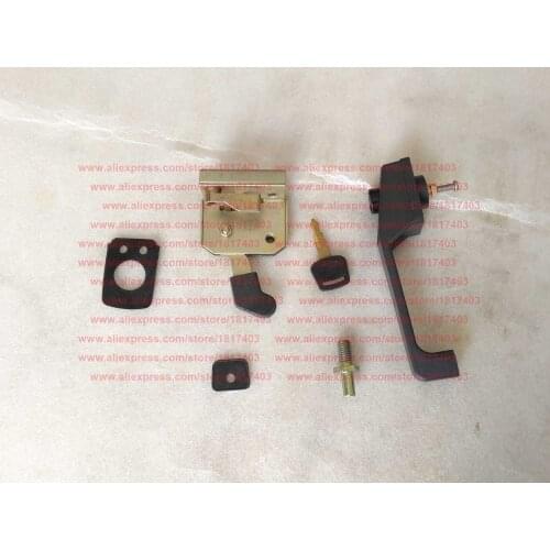 Cabins door lock and handle, JINMA/JM Tractor Parts, 18-65HP tractors' cabins