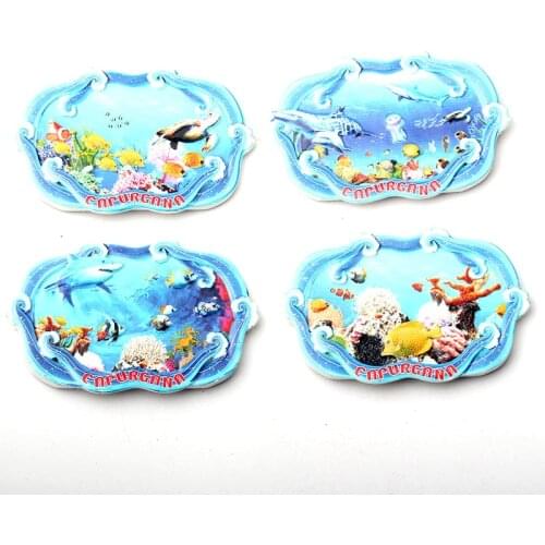 Capurgana Seaside Series resin Refrigerator Fridge Magnet Home Decoration Craft Souvenir Collection NEW