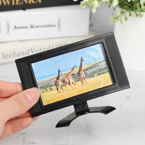 New Hot!1Pc Mini LCD TV Dollhouse Miniature LCD TV Model Doll House Home Furniture Decor For Kids Great Gift