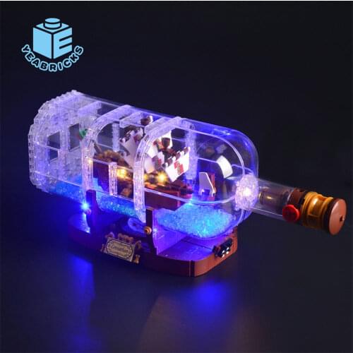 MTELE Led Light Kit (With Battery Pack) For 21313 Ideas Series The Ship In A Bottle Compatible With 16051