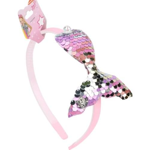 Oaoleer Baby Glitter Fishtail Hair Bands For Girls Valentines Day Sequins Shiny Colorful Headband Korea Fashion Headdress