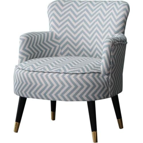 Single Sofa Northern Europe Simple Modern Lazy Balcony Bedroom Living Room Fabric Leisure Home Sofa Chair