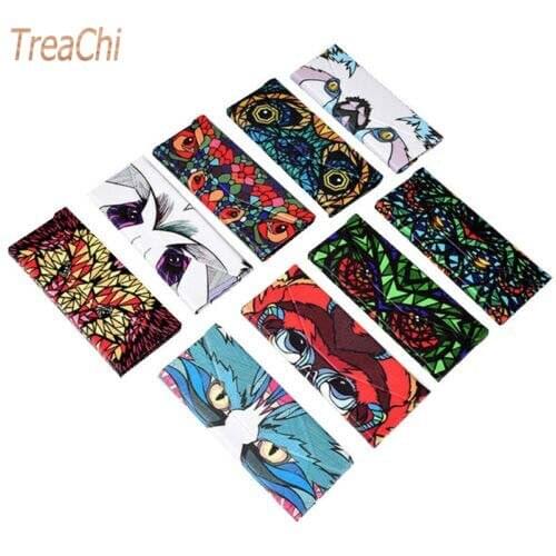 Creative Glasses Box Sunglasses Case Cartoon Animal Printing Pattern Foldable Case Magnetic Leather