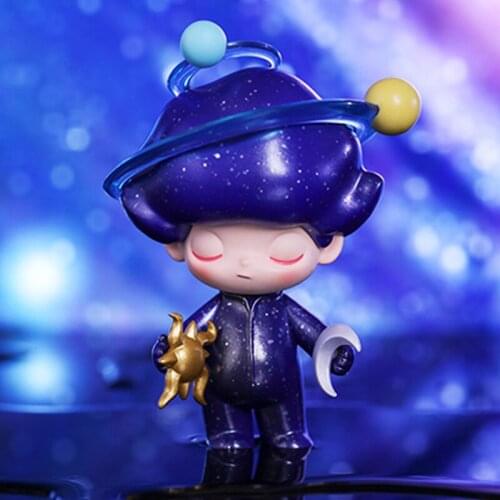 POPMARTS Blind Box Dimoo Space Travel Series Kawaii Figure Doll Collection Decoration Cute Model Toys Gifts For Adult Kids