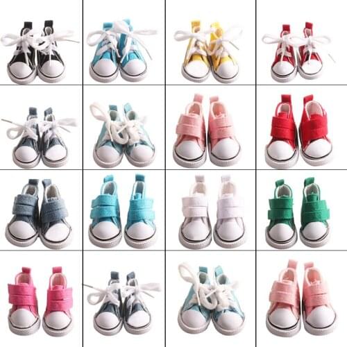 Multicolor Casual Canvas Shoes Fit 18 Inch American & 43 Cm Baby New Born Doll Accessories Generation Girls Sandal Toy Gift