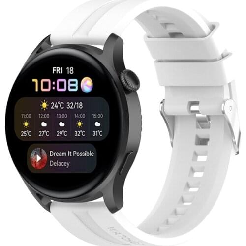 20mm 22mm Silicone band For Samsung Galaxy Watch Active 2/3 45mm/46mm/42mm Gear S3 Bracelet Huawei GT 2 2e pro strap