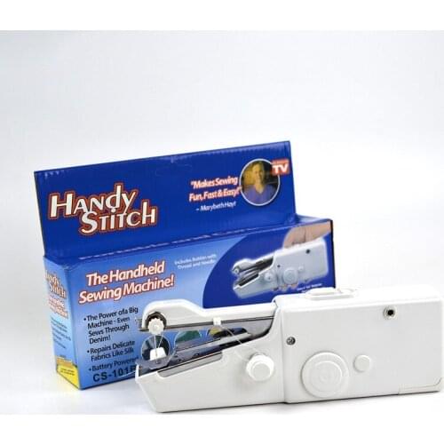 Handheld Sewing Machine Mini Portable Handy Sewing Machine for Fabric Clothing Kids Cloth Pet Clothes DIY Home/Travel Use
