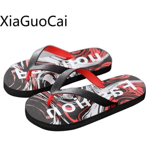 Summer Mens Flip-flops New Breathable Summer Male Fashion Slippers Flat Non-slip Mens Slippers Slides