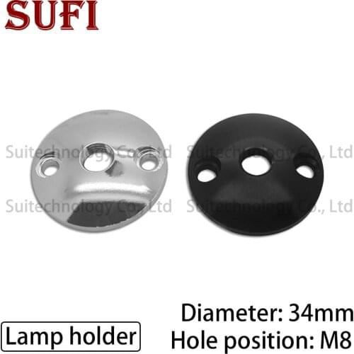 2pcs LED Jewelry Light Base Accessories M8 Screw Gooseneck Hose Light Base Mini Light Stand for DIY Lighting Accessories