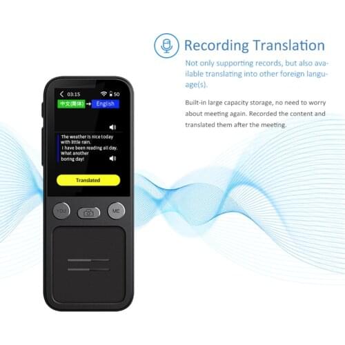 T16 Portable Instant Voice Translator Language Translator In Real-time Smart Translator Supports 14 Offline Languages In 2021