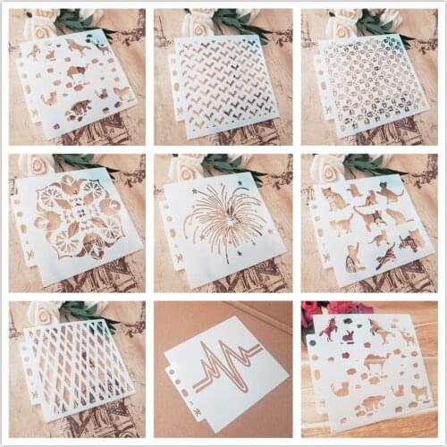 Zoo shield DIY cake scrapbook stencils hollow Embellishments printing lace ruler Valentines Day
