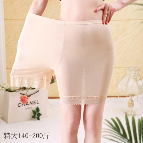 Women Big Size Lace Safety Short Pants Lingerie Boxer Women Comfortable Panties Ropa Interior Femenina Fit 60-85kgs
