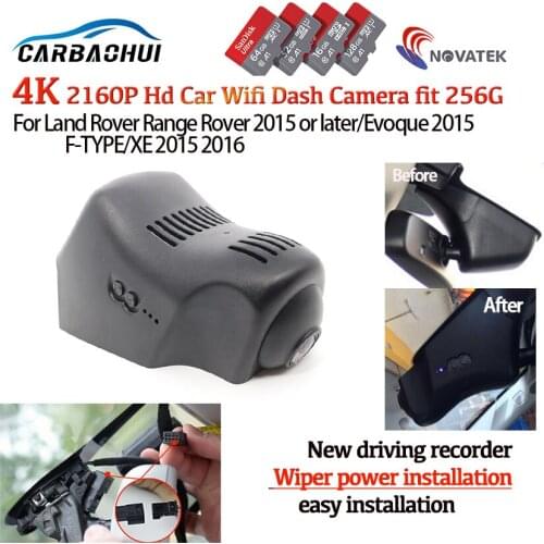 HD 4K 2160p Plug and play Car DVR Video Recorder Dash Cam Camera For Land Rover Range Rover /Evoque /F-TYPE/XE xf 2015 2016 2017