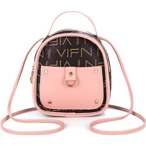 Women Mini Travel Backpack Female PU Leather Backpacks School Book Bag Fashion Portable Printed Shoulder Bag Backpack